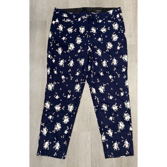 Lane Bryant Pants - Lane Bryant Ankle Pants Floral No Gap Waist Floral Women's Size 16 NWT